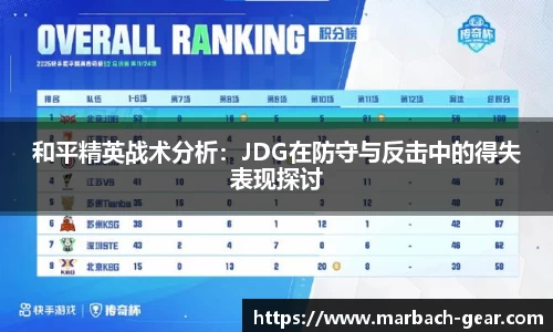 和平精英战术分析：JDG在防守与反击中的得失表现探讨